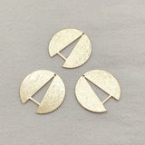 50pcs Brass Feather Charm Necklace Earring DIY Jewelry Findings