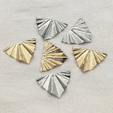 Brass Triangle Charm Pendants 100pcs