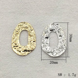 Brass Oval Pendant Charms, 100pcs DIY Jewelry Findings