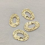 Brass Oval Pendant Charms, 100pcs DIY Jewelry Findings