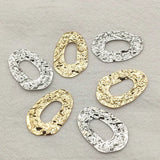 Brass Oval Pendant Charms, 100pcs DIY Jewelry Findings