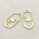 100pcs Zinc Alloy Charm Oval Pendants For DIY Necklace Earrings