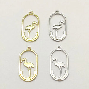 100pcs Zinc Alloy Charm Oval Pendants For DIY Necklace Earrings