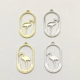 100pcs Zinc Alloy Charm Oval Pendants For DIY Necklace Earrings