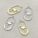 100pcs Zinc Alloy Charm Oval Pendants For DIY Necklace Earrings