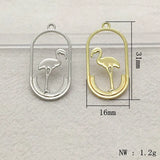 100pcs Zinc Alloy Charm Oval Pendants For DIY Necklace Earrings