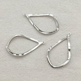 Brass Drop Charm Pendants 32x19mm 100pcs DIY Jewelry Findings