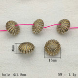 Bronzing Effect Flywheel Beads for Jewelry Making