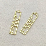 100pcs Zinc Alloy Leaf Pendants for Jewelry Making