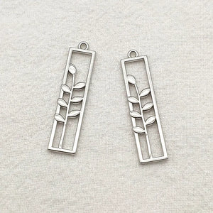 100pcs Zinc Alloy Leaf Pendants for Jewelry Making