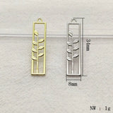 100pcs Zinc Alloy Leaf Pendants for Jewelry Making