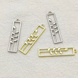 100pcs Zinc Alloy Leaf Pendants for Jewelry Making