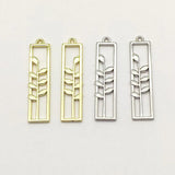 100pcs Zinc Alloy Leaf Pendants for Jewelry Making