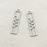 100pcs Zinc Alloy Leaf Pendants for Jewelry Making