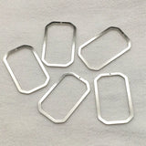 37x23mm 50pcs Brass Oval-Shape Pendants for DIY Jewelry, Findings & Components