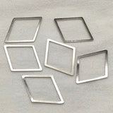 40x30mm 50pcs Brass Pendants Rhombus Charm DIY Jewelry Findings