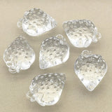 Acrylic Clear Strawberry Beads Necklace/Earrings DIY Parts 35pcs