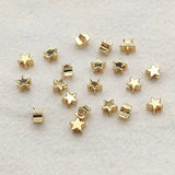 100pcs Plating Real Star Spacer Beads Necklace/Bracelet DIY Parts