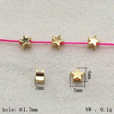 100pcs Plating Real Star Spacer Beads Necklace/Bracelet DIY Parts