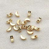 4x6mm 100pcs Moon Spacer Beads for DIY Jewelry