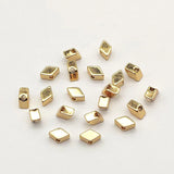 Plating Rhombus Spacer Beads 100pcs Necklace/Bracelet DIY Parts