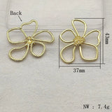 50pcs Zinc Alloy Pendants Round/Flower Charm Necklace Earrings DIY Parts