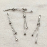 Brass Pendants Cord Knot Charm For DIY Jewelry Making