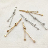 Brass Pendants Cord Knot Charm For DIY Jewelry Making