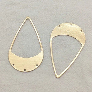 Brass Pendants Drop Charm For DIY Jewelry, 50pcs