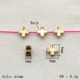 Plating Cross Spacer Beads for Jewelry Making