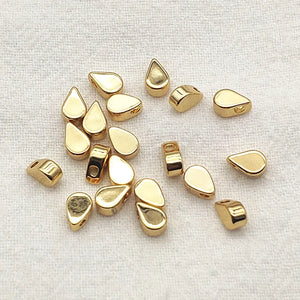 100pcs Plating Drop Spacer Beads for DIY Jewelry, Findings & Components