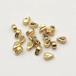 100pcs Plating Drop Spacer Beads for DIY Jewelry, Findings & Components