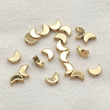 100pcs 7x6mm Moon Spacer Beads For DIY Jewelry Making