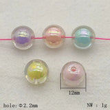 Aurora Effect Clear Round Beads 8/10/12/14/16mm