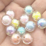 Aurora Effect Clear Round Beads 8/10/12/14/16mm