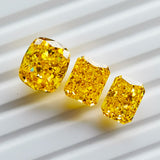 Radiant Cut Dark Yellow Regenerative Gemstone Beads