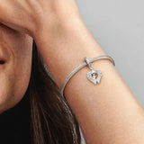 Angel Wings & Heart Watering Can & Trowel Crown Dangle Charm Beads