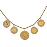 Arabic Coin Muslim Islam Middle East Necklace Women Arab/Africa Islamic Jewelry