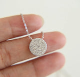 925 Silver Heart Arrow CZ Pendant Necklace