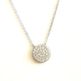 925 Silver Heart Arrow CZ Pendant Necklace