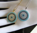 925 Sterling Silver Big Disco Micro Pave CZ Silver Necklace