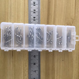 70PCS 316L Tragus Barbell Body Piercing Jewelry Mix Styles With Box