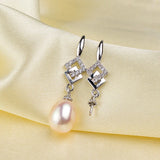 Drop Earrings Findings Settings for Pearls Beads Stones Jade