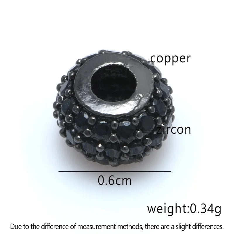 Zircon Spacer Beads for Bracelet Diy