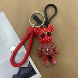 Bomgom Tassels Cartoon Popobe Gloomy Bear Keychain Bag Charm Holder