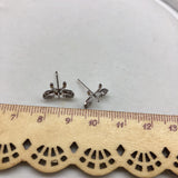 Bow Knot Shape Earrings Mountings for Pearls Beads Stones Jade