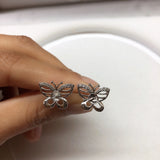 Butterfly Shape Earrings Mountings for Pearls Beads Stones Jade