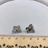 Butterfly Shape Earrings Mountings for Pearls Beads Stones Jade