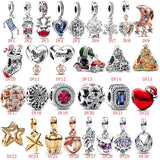 925 Sterling Silver Charm Beads for Bracelets Women's Jewelry