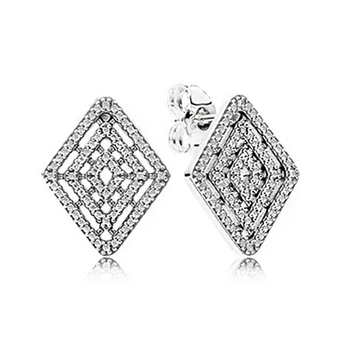 Sterling Silver Spacer Beads Clear Cz Charm for Jewelry Making